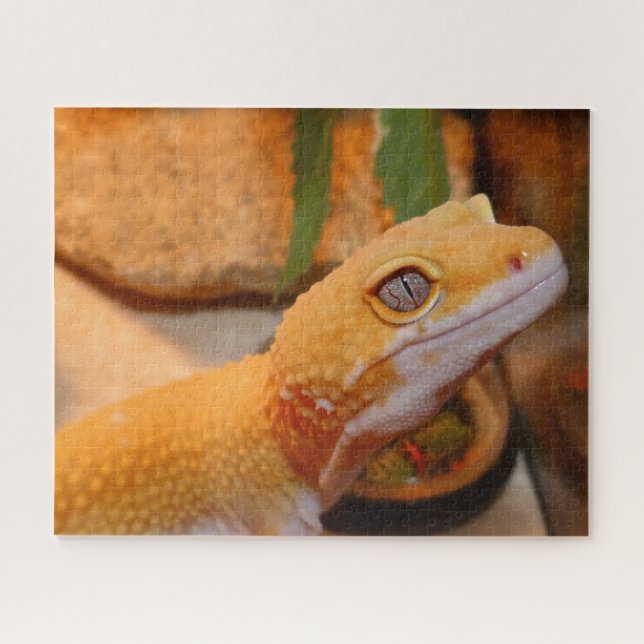 Yellow Leopard Gecko Jigsaw Puzzle (Horizontal)
