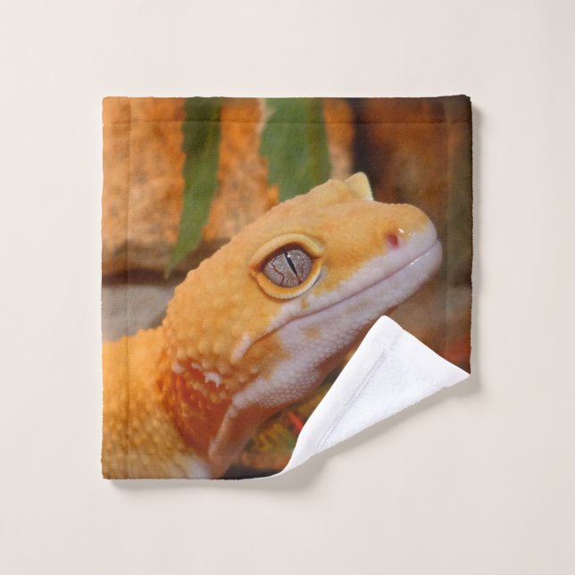 Yellow Leopard Gecko Wash Cloth (Wash Cloth)