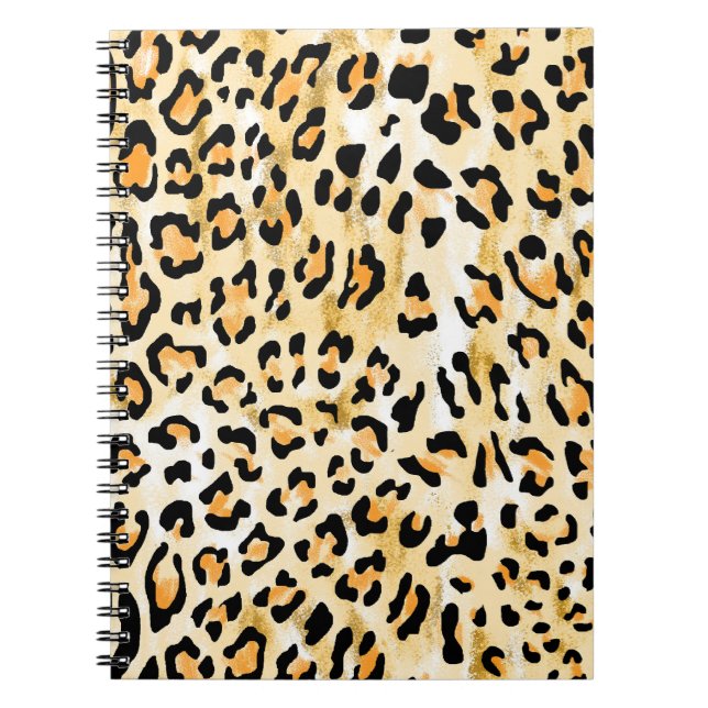 Yellow leopard, hand-drawn. notebook (Front)