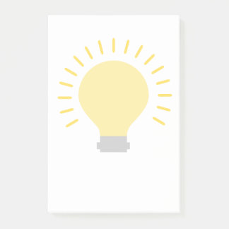 Yellow Light Bulb Post-it Notes