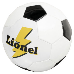 Yellow lighting bolt strike flash logo custom name football
