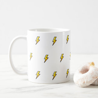 Yellow Lightning Mug Design