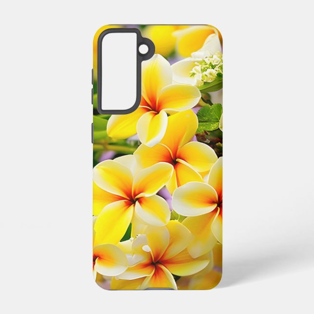 yellow lilac flowers samsung galaxy s21 case (Back)