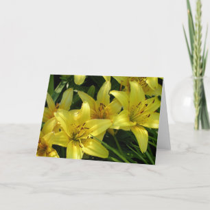 Yellow Lilies Card