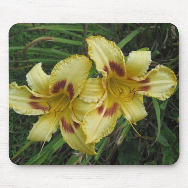 Yellow Lilies Mouse Mat (Front)