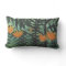 Yellow Lilies with Palms on Blue Rousseau Pillow
