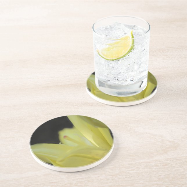 Yellow Lily by Shirley Taylor Coaster (Side)