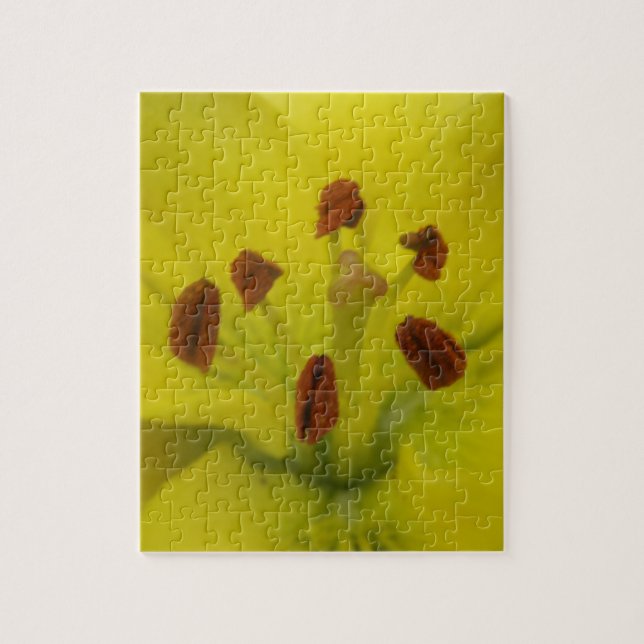 Yellow Lily Floral Puzzle (Vertical)