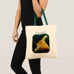 Yellow Lily Flower Personalised Tote Bag
