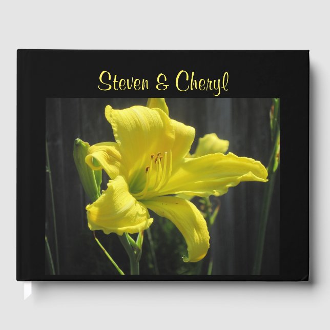 Yellow Lily Guest Book (Front)