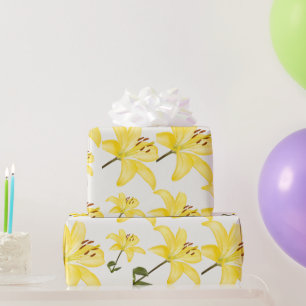 Yellow Lily Matte Wrapping Paper