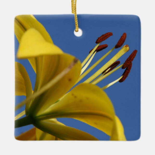Yellow Lily Ornament (Front)