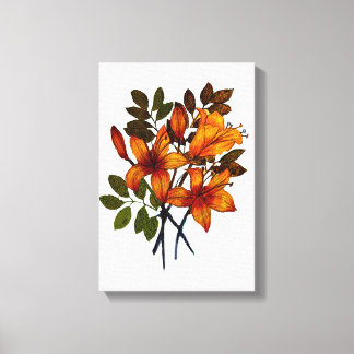 Yellow Lily Print on Canvas