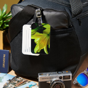Yellow Lily with Wind Effect by Shirley Taylor Luggage Tag