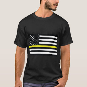 Yellow line flag, American flag with Yellow stripe T-Shirt