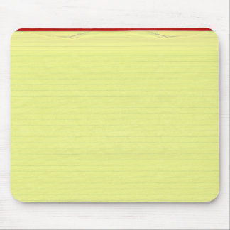 Yellow Lined School Paper Background Mouse Mat