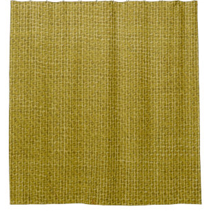 Yellow Linen: Closeup Textured Beauty Shower Curtain