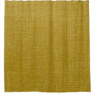 Yellow linen texture closeup photo background. shower curtain