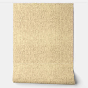 Yellow Linen Textured Vinyl  Wallpaper