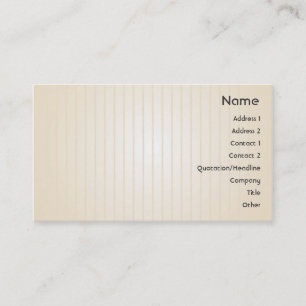 Yellow Lines - Business Card