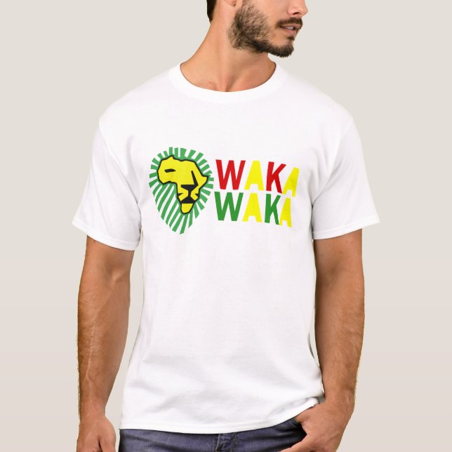 Yellow Lion Green Mane Waka Waka Shirt (Front)