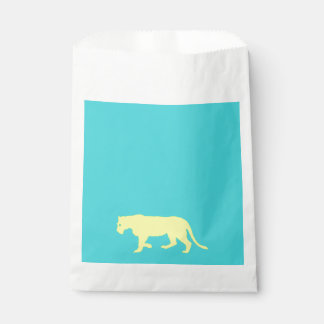 Yellow Lion Outline Favour Bags