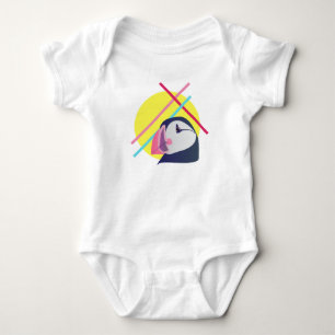 Yellow Little Puffling Baby Bodysuit