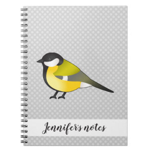Yellow Little Wild Bird & Custom Title Notebook