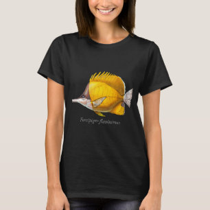 Yellow Longnose Butterflyfish Scientific Name - Wa T-Shirt