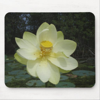 Yellow Lotus Flower Mouse Mat