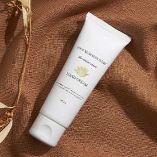 Yellow lotus hand cream skin care sticker