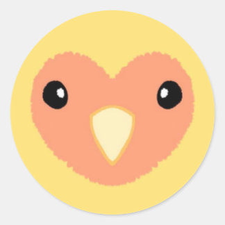 Yellow Lovebird Cute Sticker