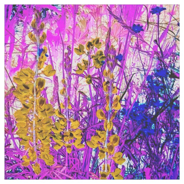 Yellow Lupine Fabric (Swatch)