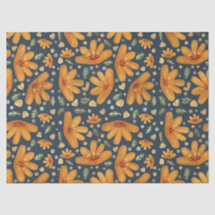 Yellow Luxe Florals Tissue Paper