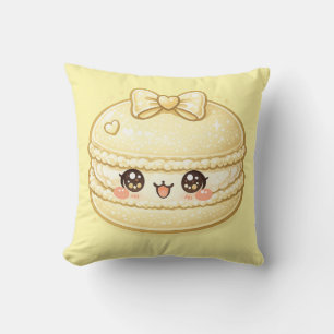 Yellow Macaron Sweet Kawaii Cushion Pillow