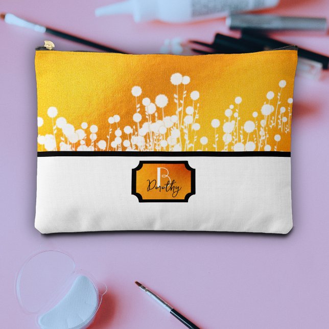 Yellow magic flowers accessory pouch (Creator Uploaded)