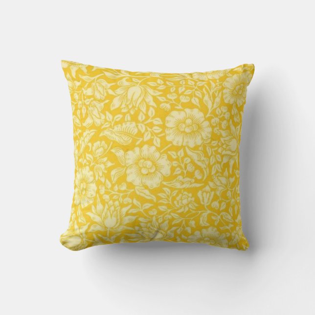 Yellow Mallow Cushion (Front)