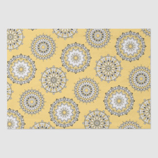 Yellow Mandalas Tissue Paper