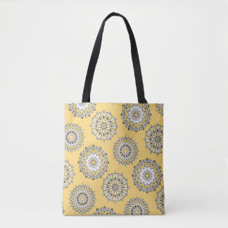 Yellow Mandalas Tote