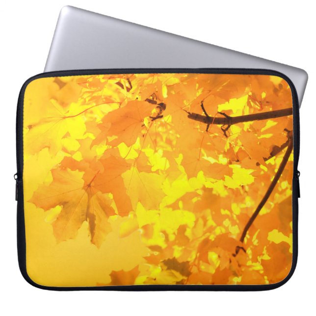 Yellow Maple Laptop Sleeve (Front)