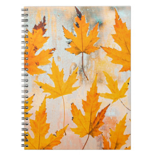 YELLOW MAPLE LEAVES NOTEBOOK