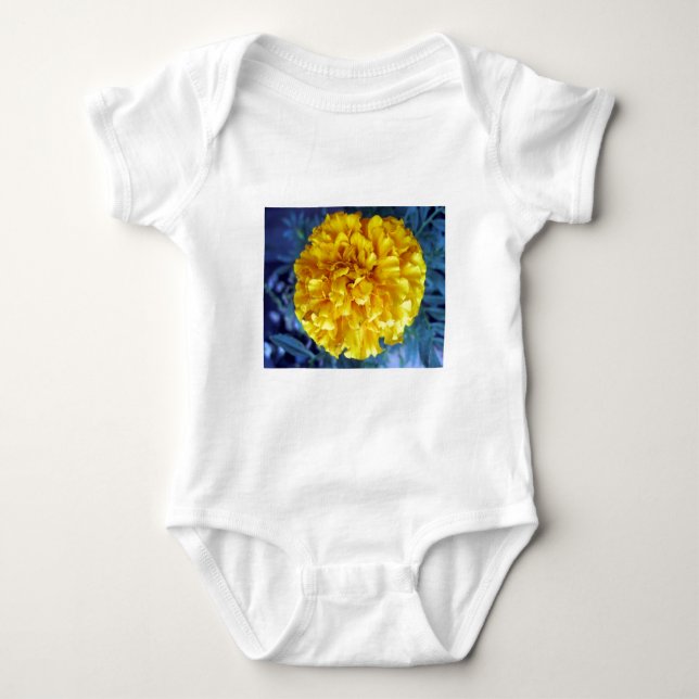 Yellow Marigold Baby Bodysuit (Front)
