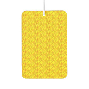 Yellow Marigold Floral Seamless Pattern Car Air Freshener