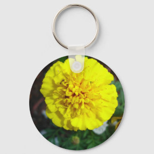 Yellow Marigold Keychain