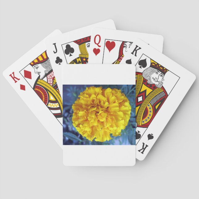 Yellow Marigold Playing Cards (Back)