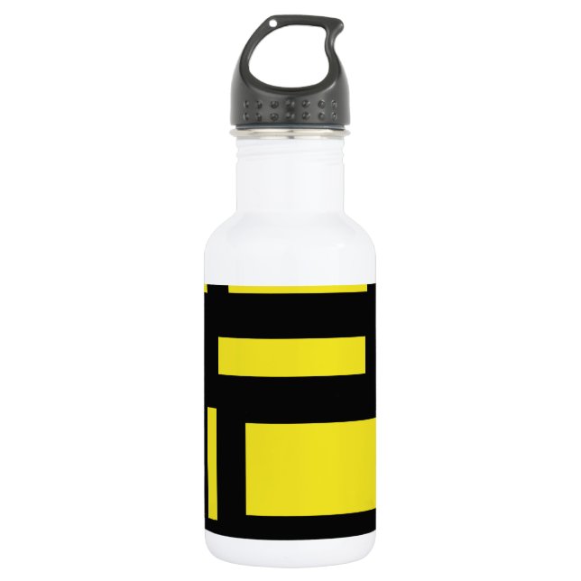 Yellow Maze 532 Ml Water Bottle (Front)