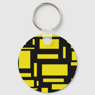 Yellow Maze Key Ring