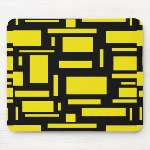 Yellow Maze Mouse Mat