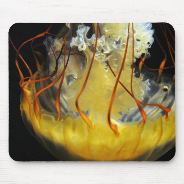 Yellow Medusa Jellyfish Mouse Mat (Front)