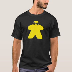 Yellow Meeple in Sunglasses Boardgamer I'm Always  T-Shirt